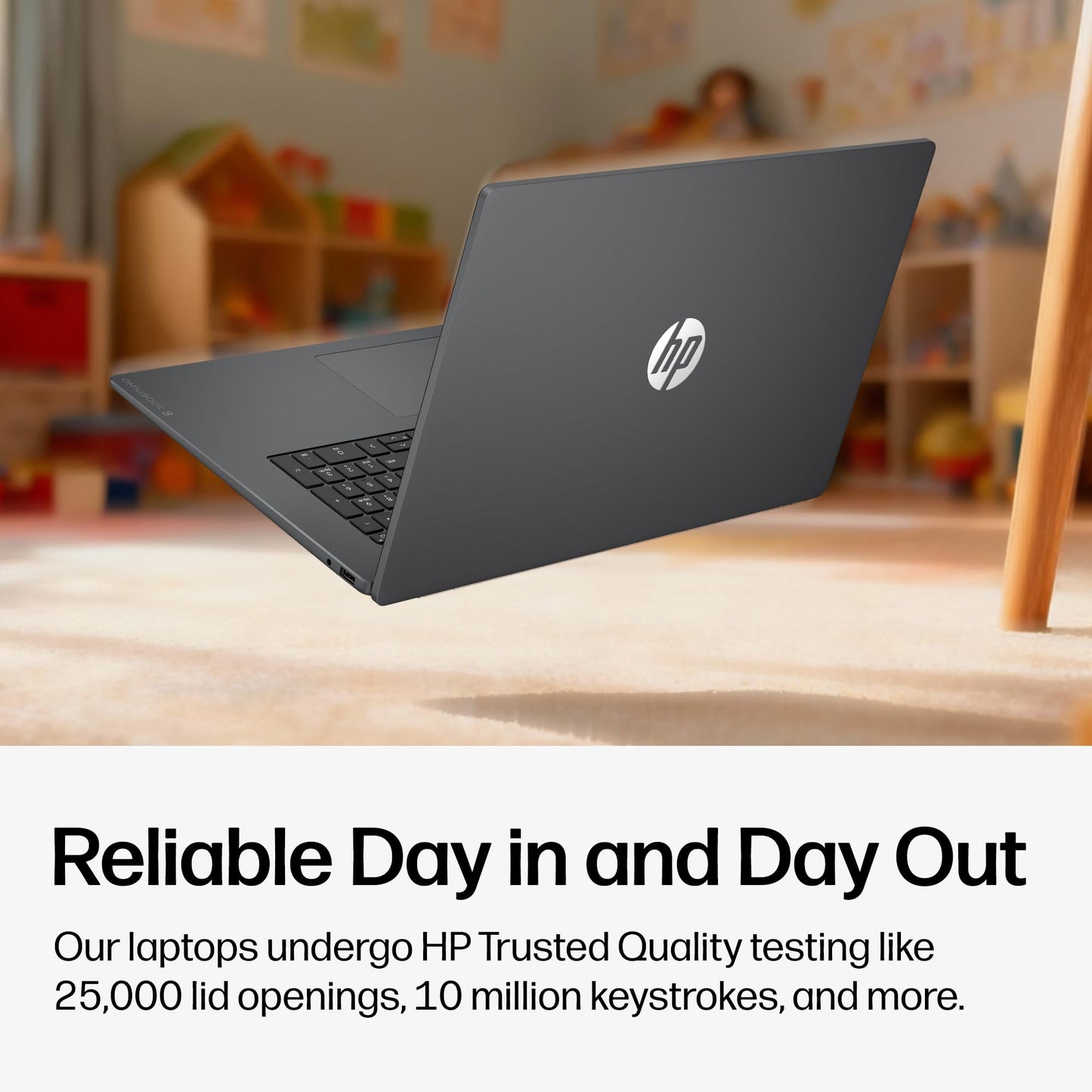 HP OmniBook 3 portátil de 17,3 Pulgadas, Pantalla FHD, AMD Ryzen 3 30, 8 GB RAM, 512 GB SSD, AMD Radeon 610M Graphics, Windows 11 Home, Mica Silver, 17-dp0199nr