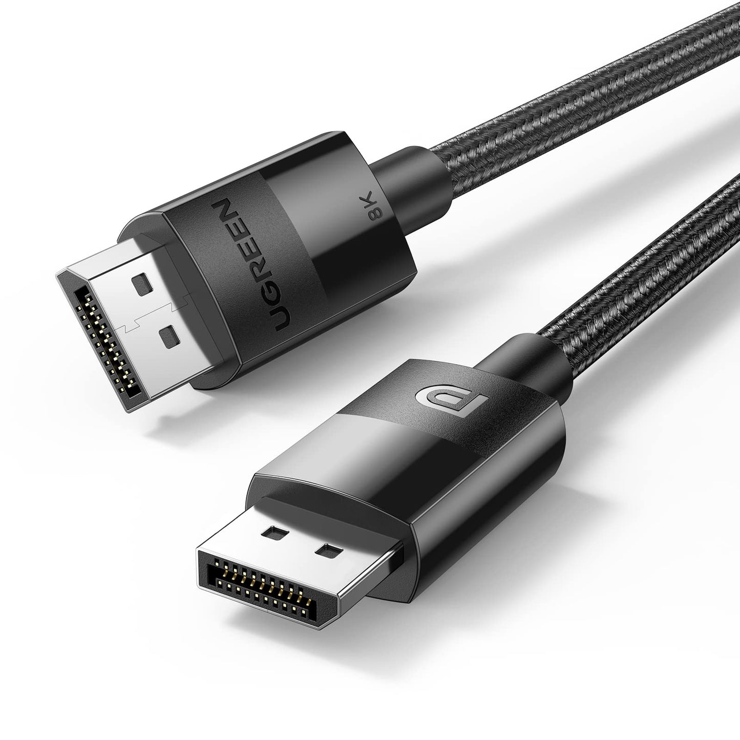 UGREEN Cable DisplayPort 1.4, 8K 60Hz UHD DP Soporte 4K 144Hz 2K 165Hz Freesync G-Sync HDR 3D Alta Velocidad 32.4Gbps, Compatible con Tarjeta Gráfica TV Monitor, 3Metros