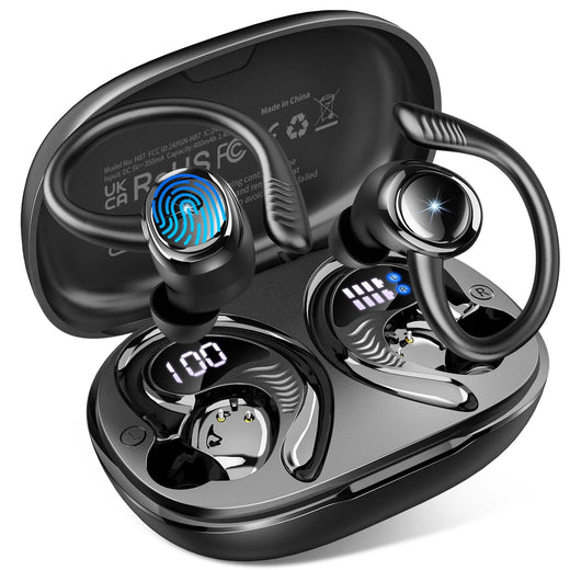 Hupoaf Auriculares Bluetooth Deportivos 60H, USB-C