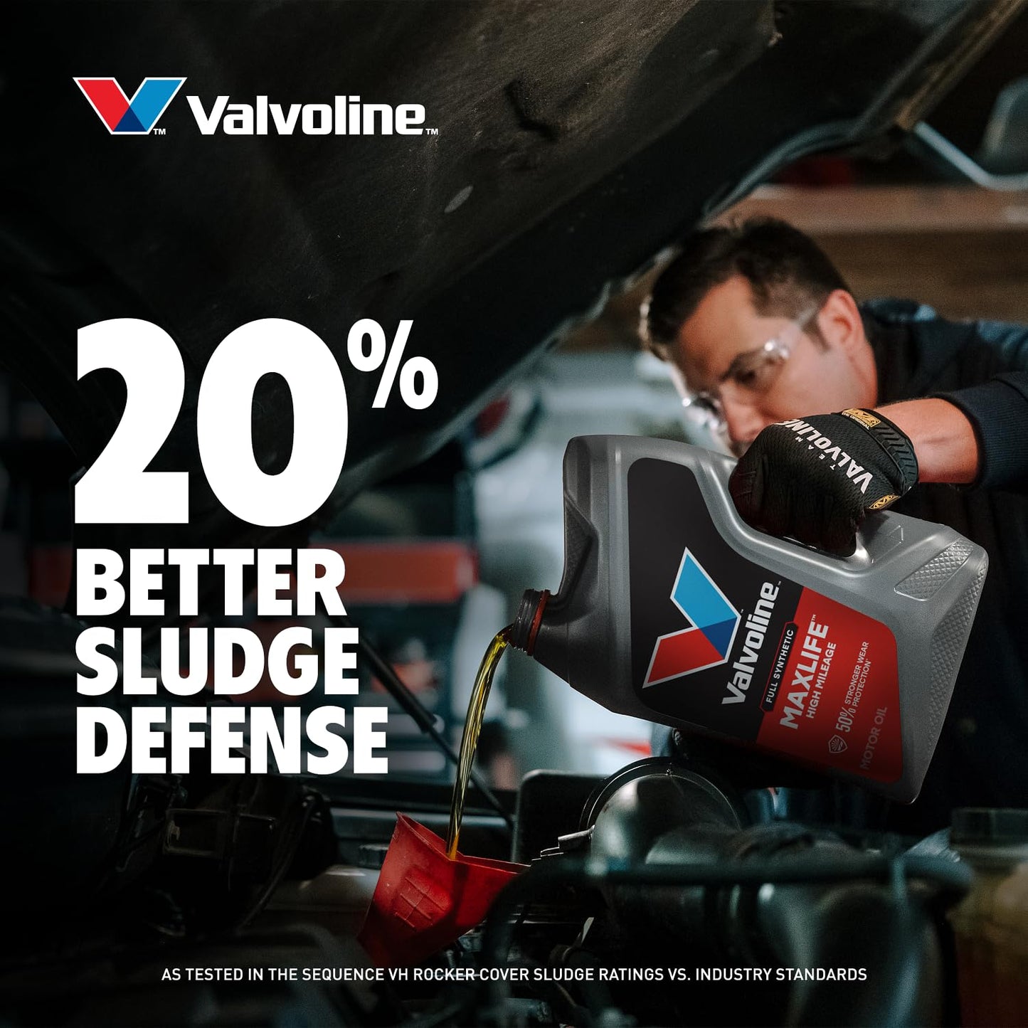 Valvoline Full sintético alto kilometraje con tecnología Maxlife SAE 5 W-20 aceite de motor – 5 Quart botella; 849645