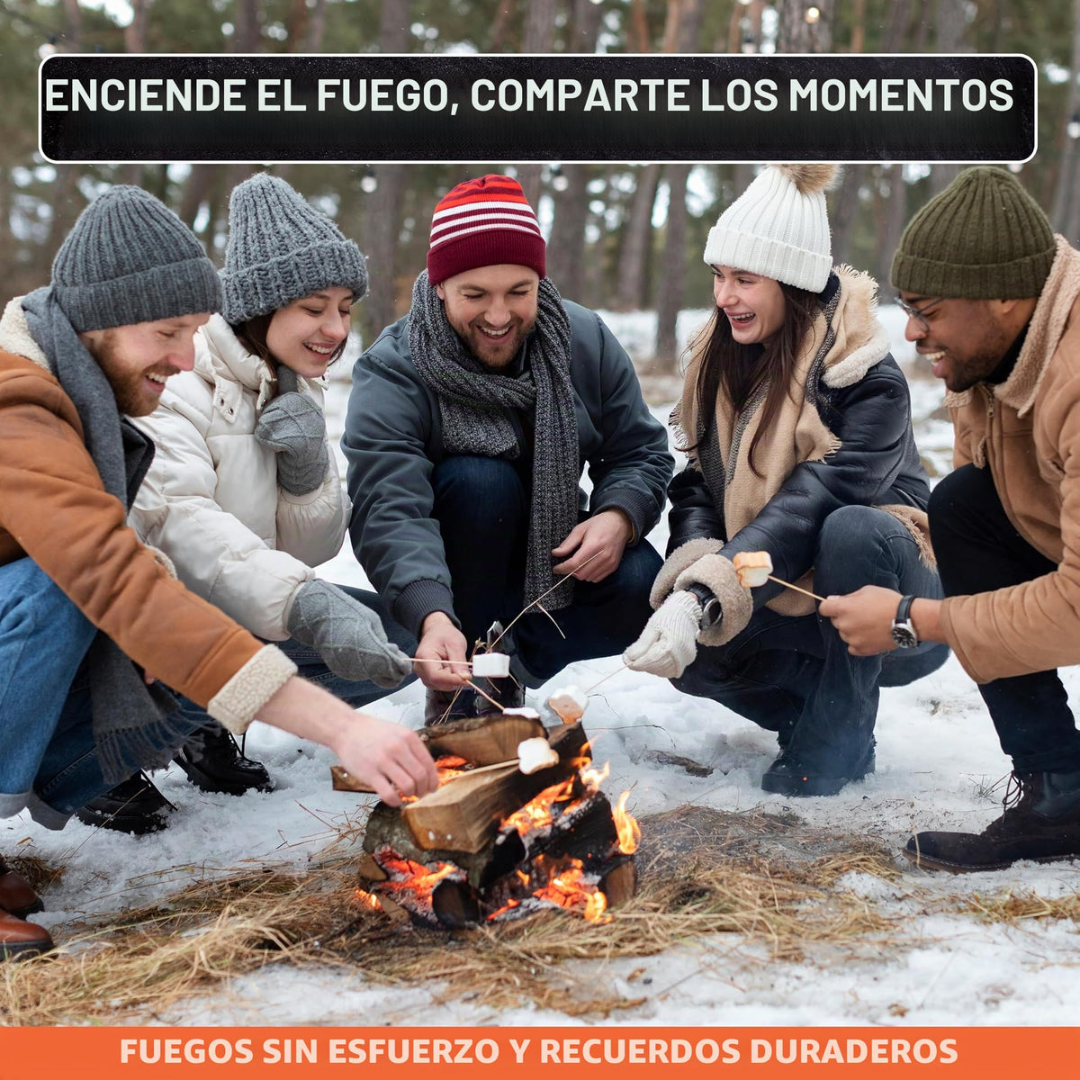 Billy Buckskin Co. Fatwood Fire Starter Sticks Easy & Safe Fire Starter | Start a Fire with Just 3 Sticks | Works in Any Weather Conditions | Caja de 10 LB