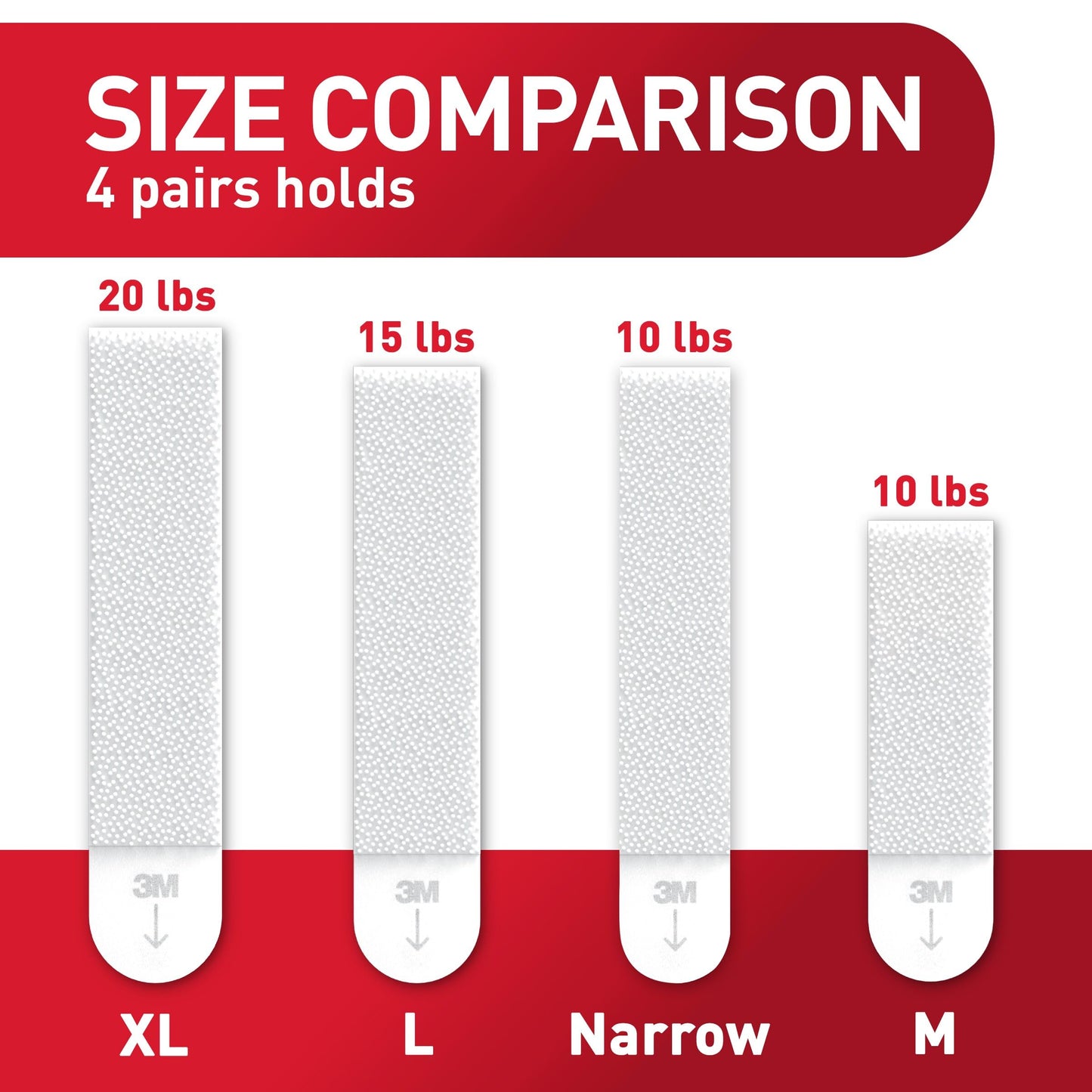 Command Picture Hanging Strips, Large, White, 14-Pairs