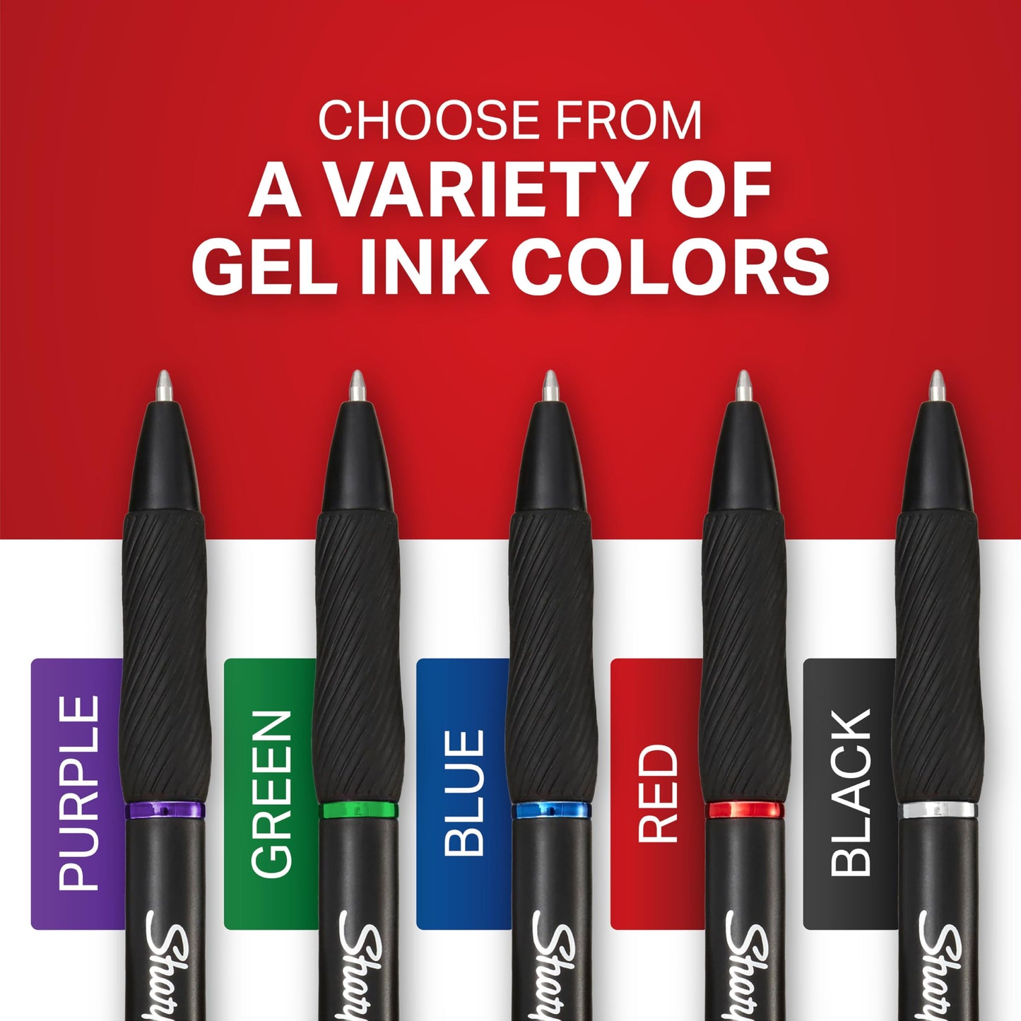 Sharpie S-Gel Bolígrafos de gel, punta media (0,7 mm)