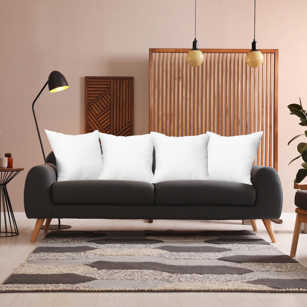 Utopia Bedding inserción de Almohada Decorativa (2 Paquetes) Cuadrado 18x18 sofá y Almohada de Cama de poliéster de algodón