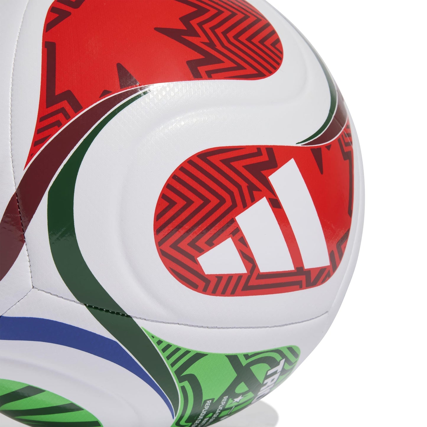 adidas Unisex-Adult World Cup Training Soccer Ball, White/Team Royal Blue/Solar Blue/Power Red, 5