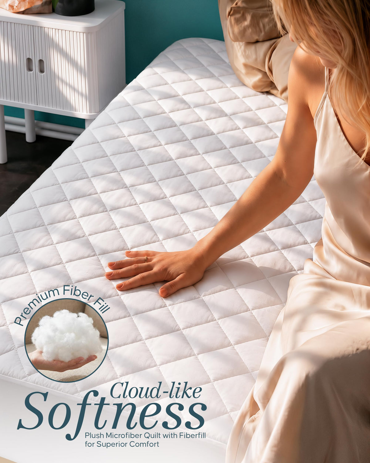 Sobrecolchón con relleno serpa de Utopia Bedding