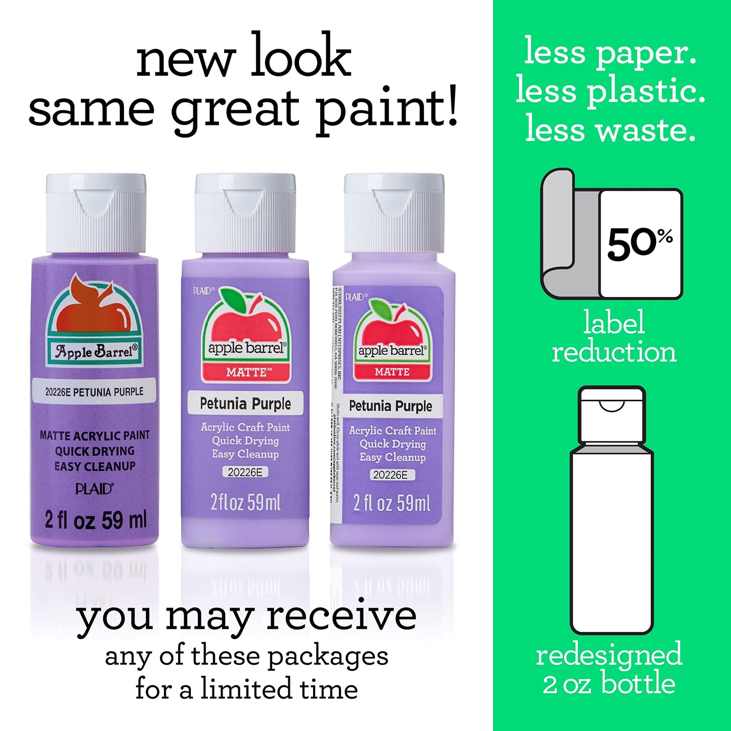 Plaid Acrylic Paint, White, 59.1 ml (Pack of 1)