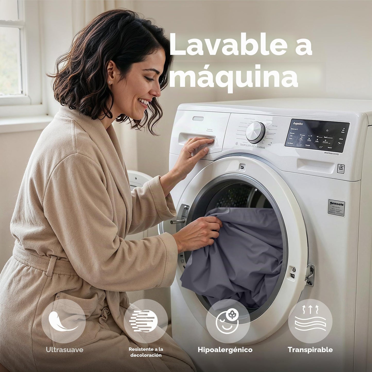 Utopia Bedding Juego de sábanas de Microfibra de 4 Piezas (Queen, Gris)