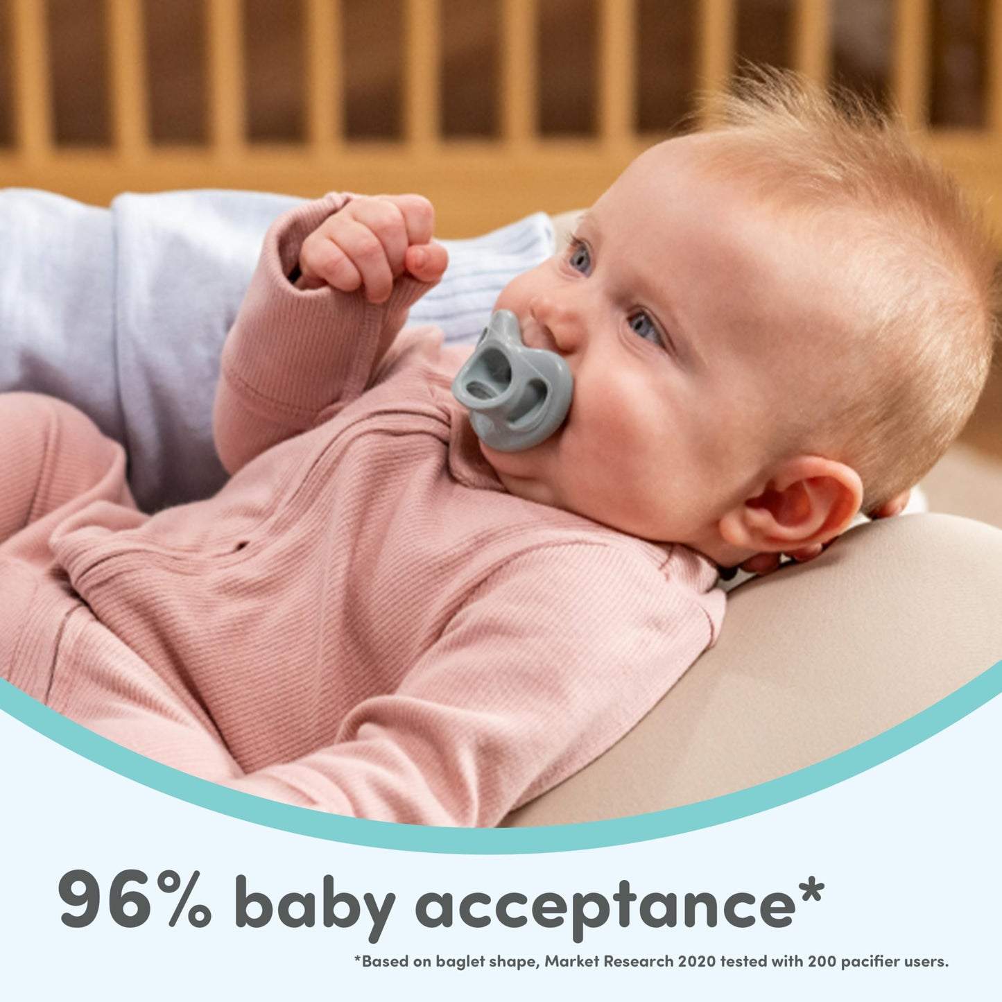 NUK Chupete Timeless Comfy | 100 % silicona, diseño de una sola pieza, sin BPA, suave para la piel del bebé, paquete de 5, para 0-6 meses