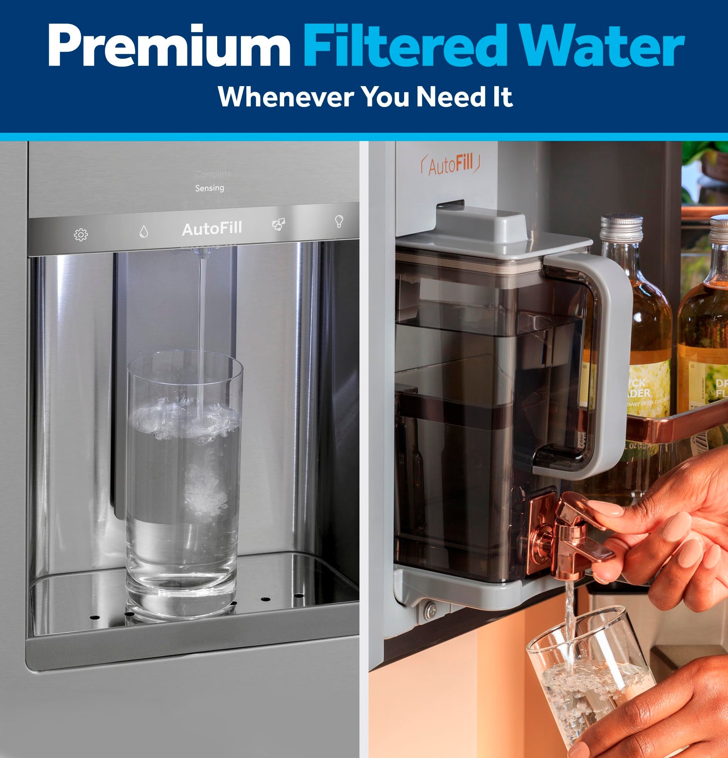 GE Appliances XWFE GE XWF Filtro de agua para refrigerador, color blanco