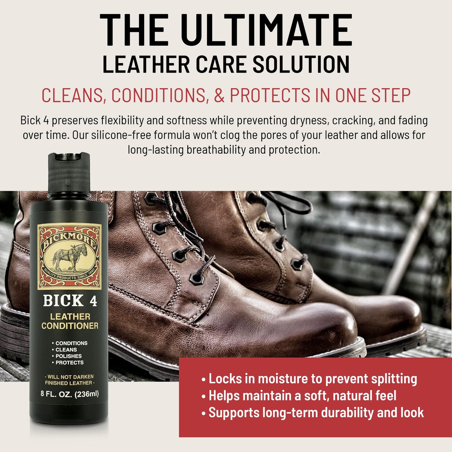 Bickmore Bick 4 Leather Conditioner Polishes Farming Horse Care Equipment 8oz