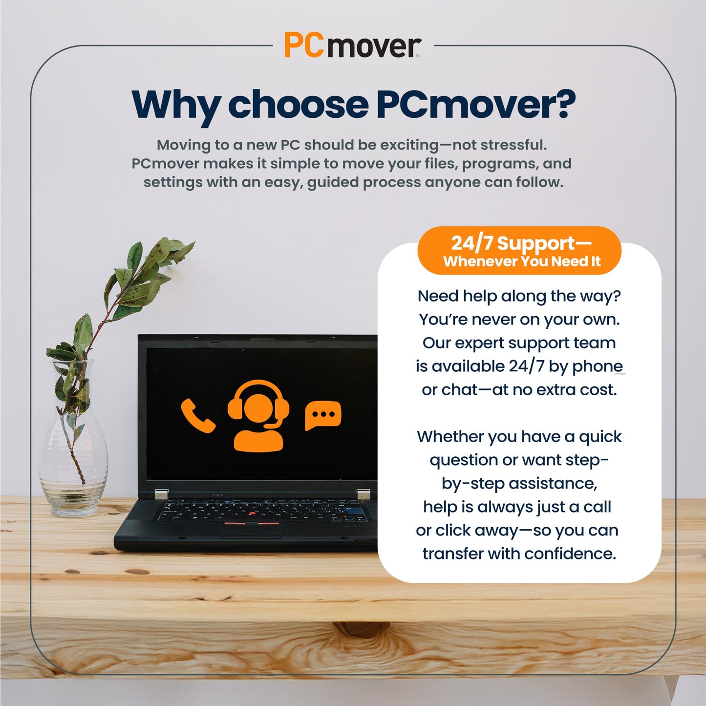 Laplink PCmover Ultimate 11 with Ethernet Cable (1 Use) - The easiest way to move to a new PC!