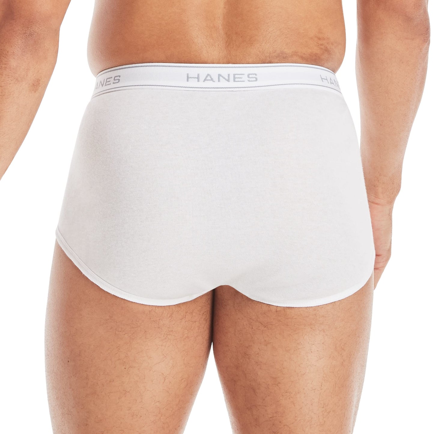 Hanes Men's White Tagless Briefs, 6 Pack, Medium