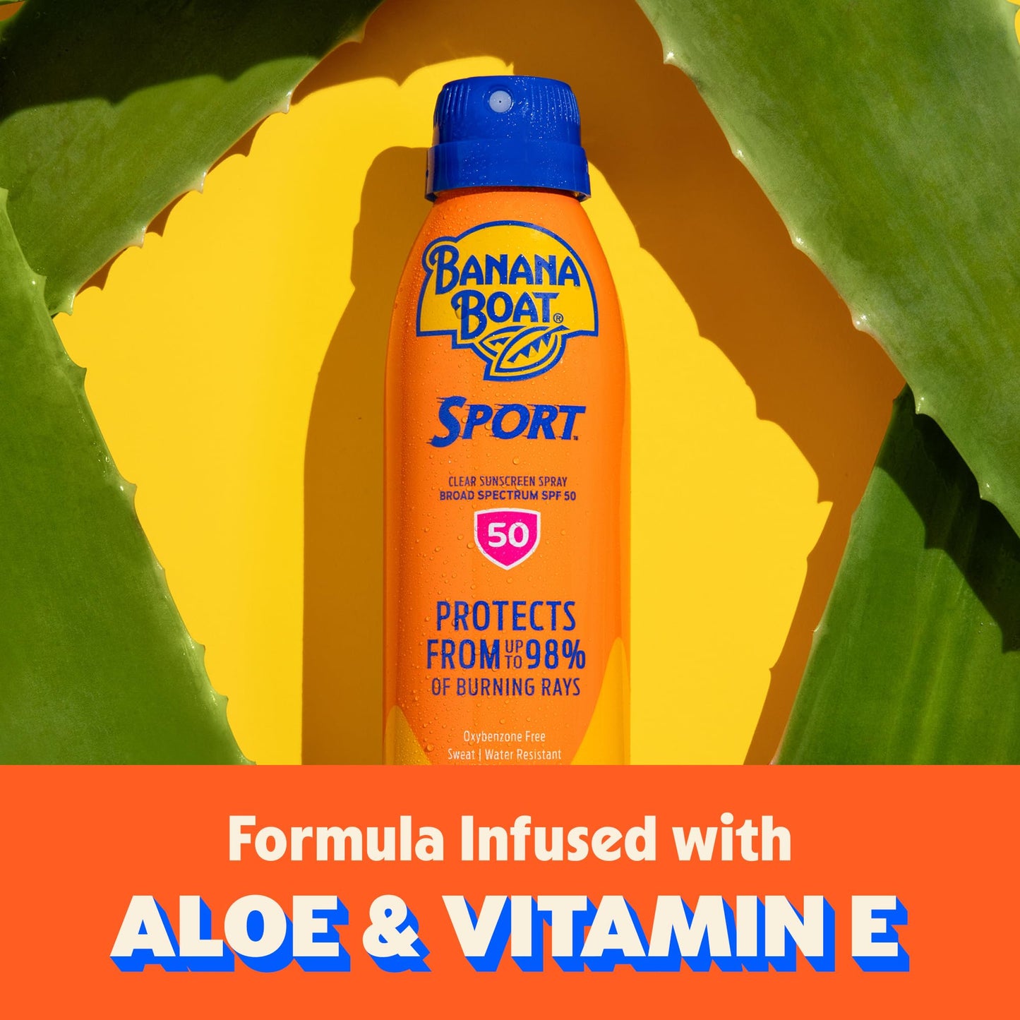 Protector solar en spray de amplio espectro Banana Boat, rendimiento deportivo, ultra pulverización, 2 unidades, SPF 30, 2 unidades, 170 g