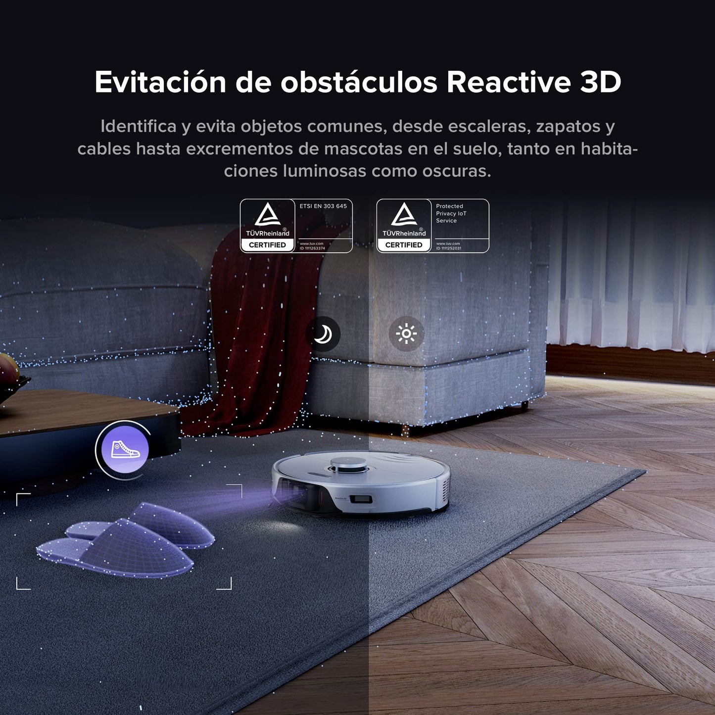roborock S8 Pro Ultra Robot Aspirador y fregasuelos, Funciones Automáticas de: Vaciado, Lavado, Secado, Limpieza de la Base y Autorrellenado. Reactive 3D, 6000Pa, Alexa