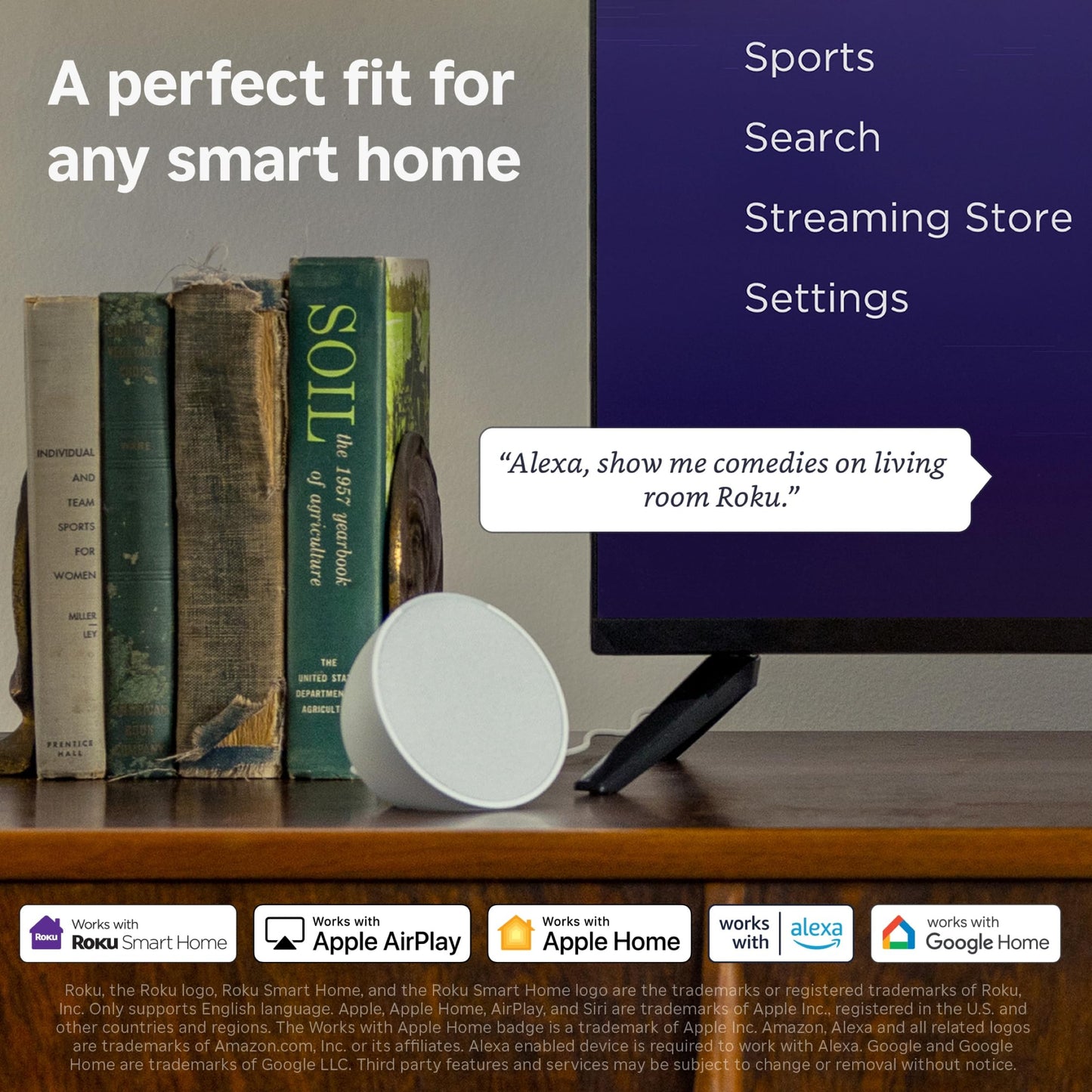 Roku Express | HD Roku Streaming Device with Standard Remote (no TV Controls), Free & Live TV