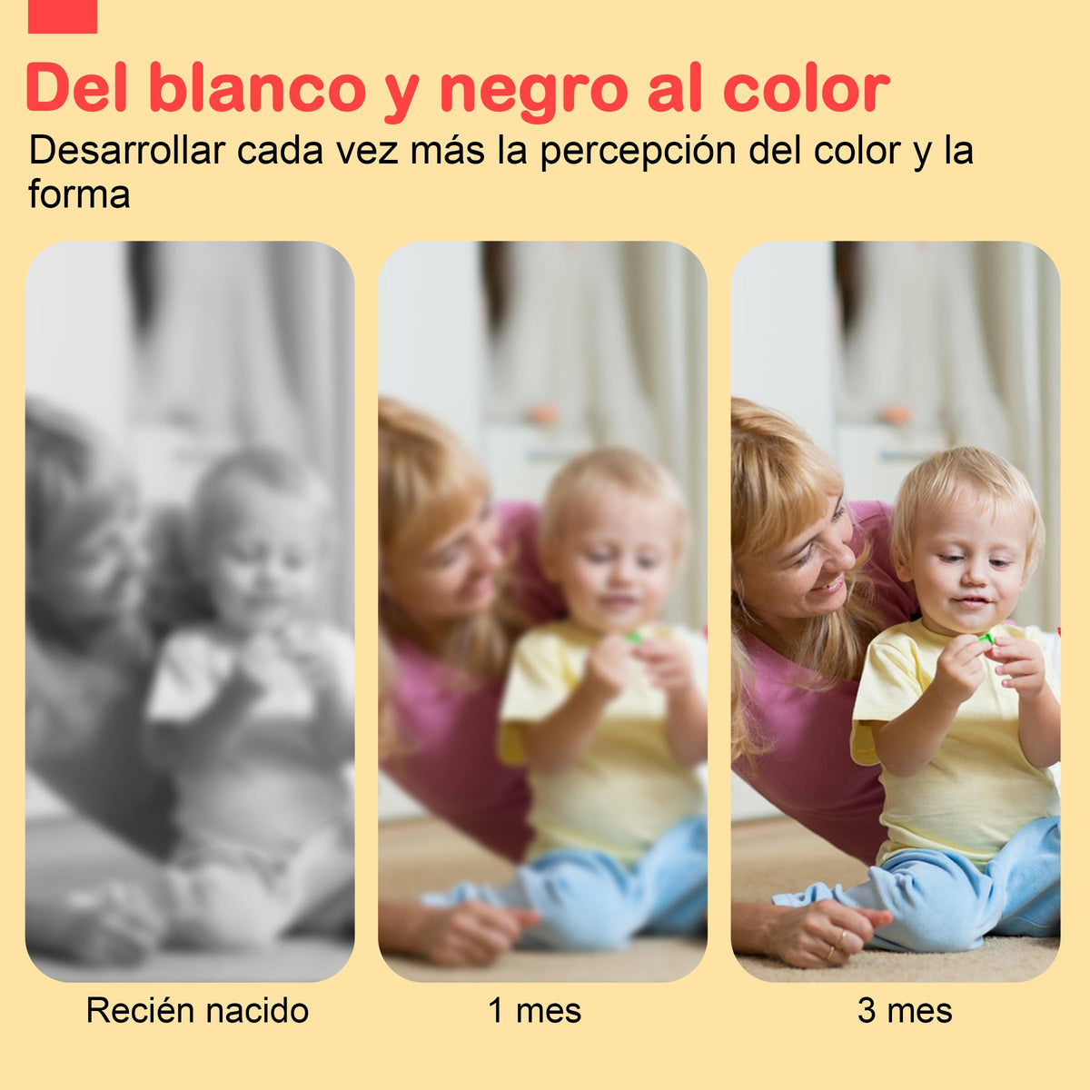 URMYWO Bebé Juguetes 0 6 Meses Negro Blanco Libro Bebé Contraste Libros de Tela 0 3 6 12 Meses Regalos para Bebés (BL-US)
