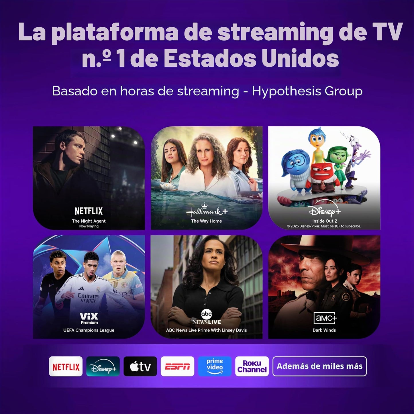 Roku Streaming Stick HD 2025: Dispositivo de transmisión Roku para TV con Control Remoto de Voz, TV Gratis y en Vivo