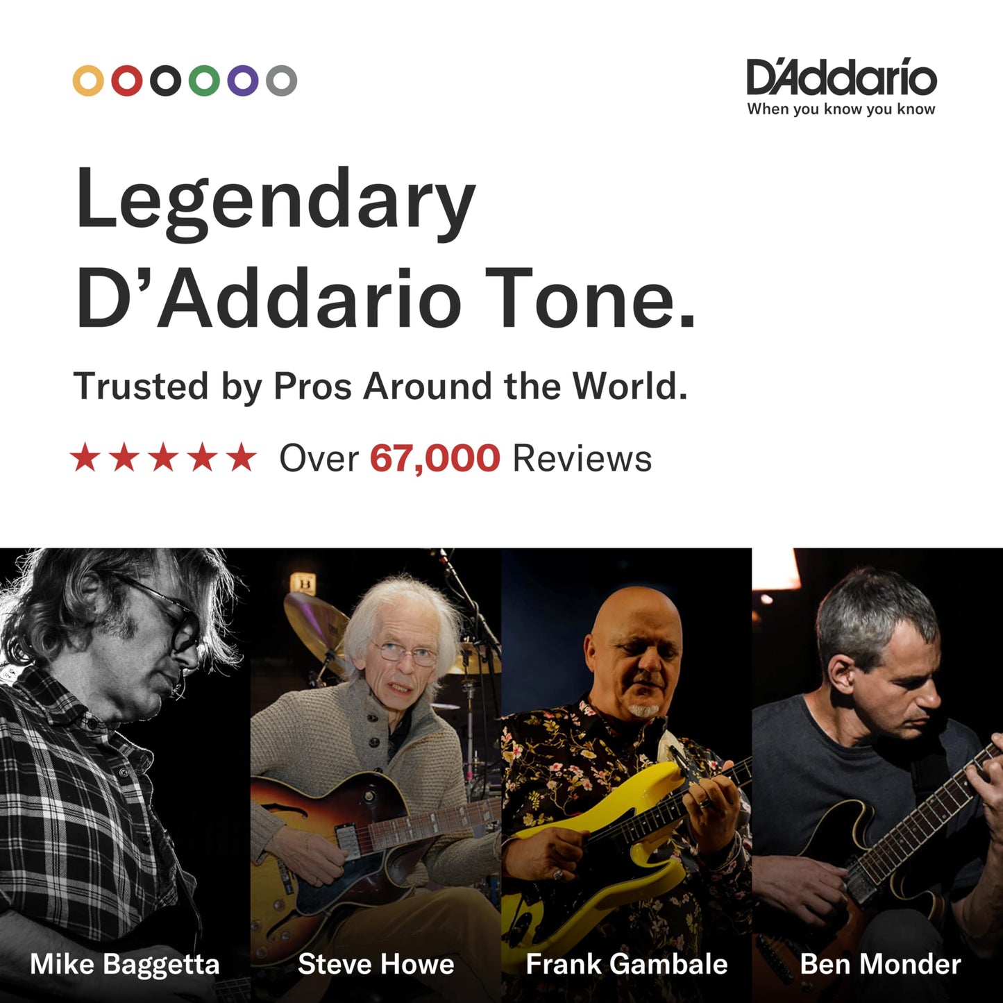 D'Addario Cuerdas Guitarra Acustica - EJ11 Juego de Cuerdas, Naranja, 12-53