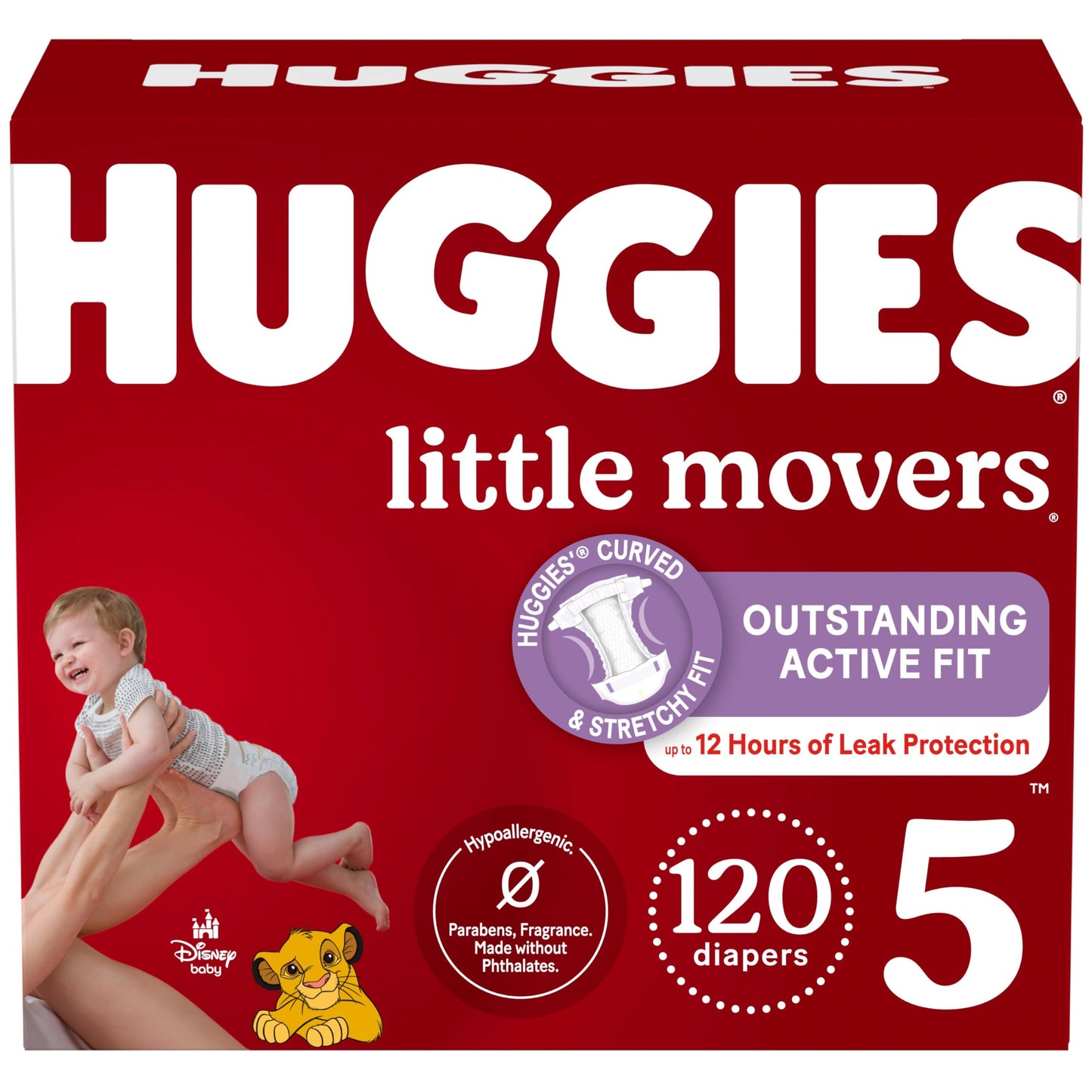 Little Movers - Pañales para bebé, talla 6, 99 unidades