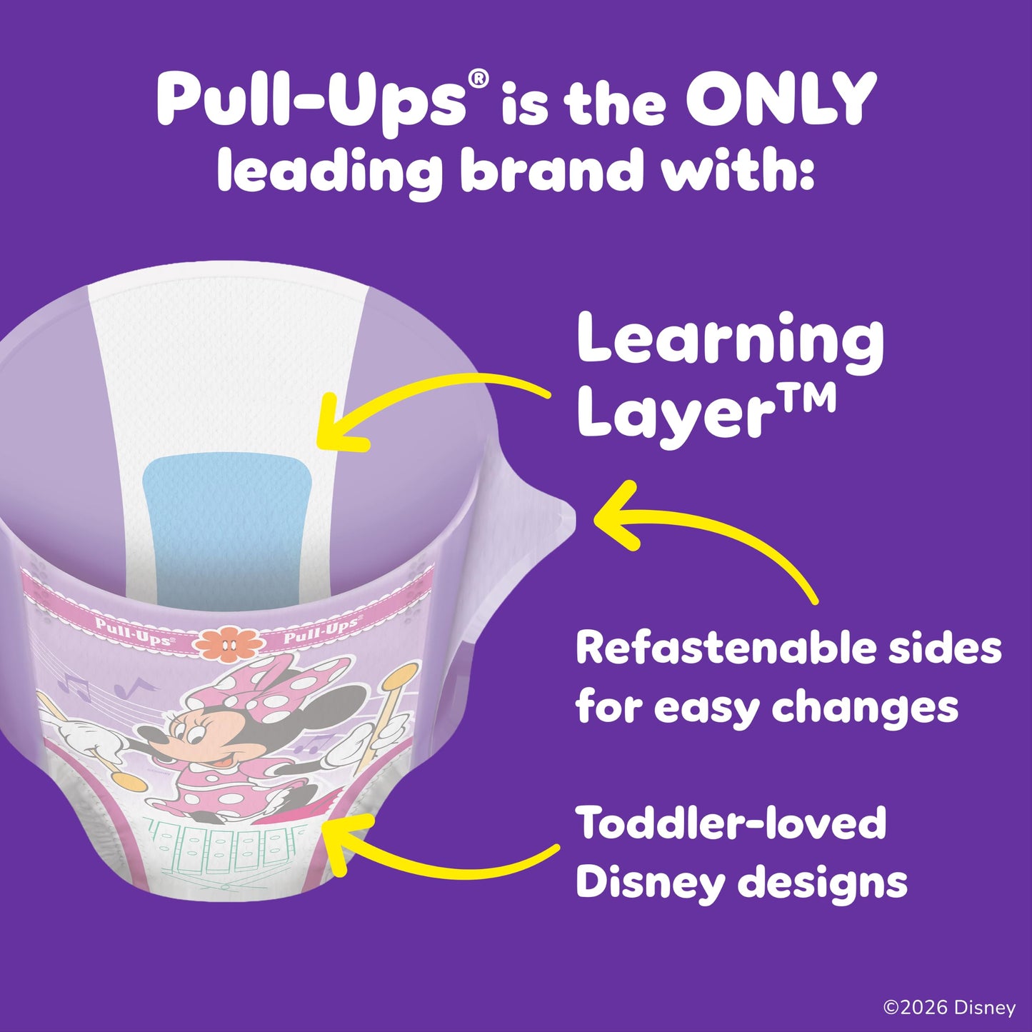 Pull-Ups Learning Designs - Pantalones de entrenamiento para niñas, 3T-4T, 112 unidades