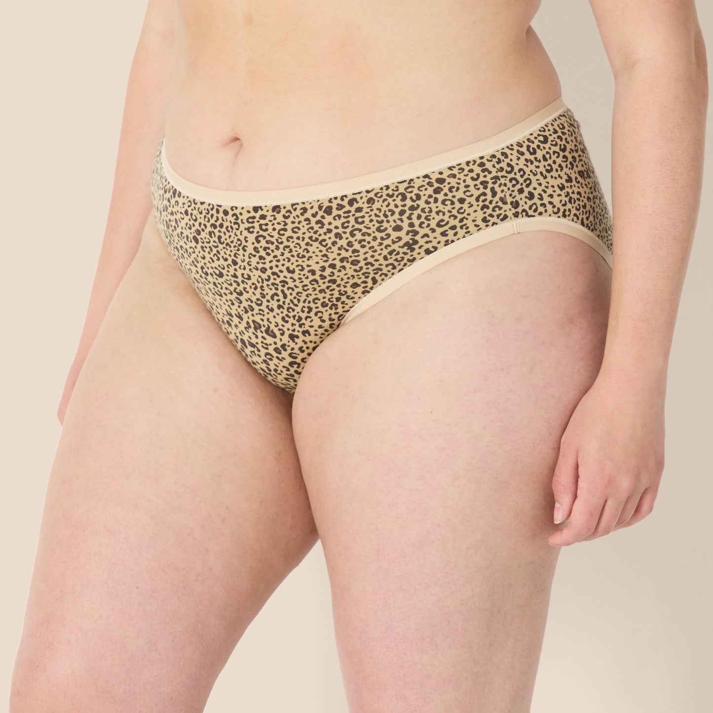 Amazon Essentials Braguita de Bikini de algodón (Disponible en Tallas Grandes) Mujer, Pack de 6, Estampado de Animales/Leopardo/Multicolor/Rayas, 44