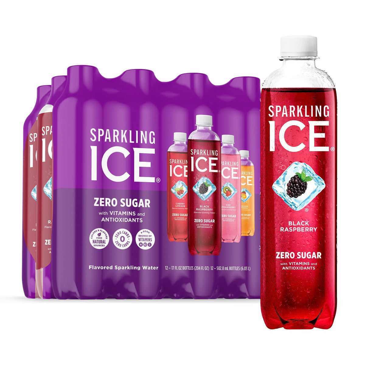 Sparkling Ice Variety Pack, 17 Ounce Bottles (Pack of 12)