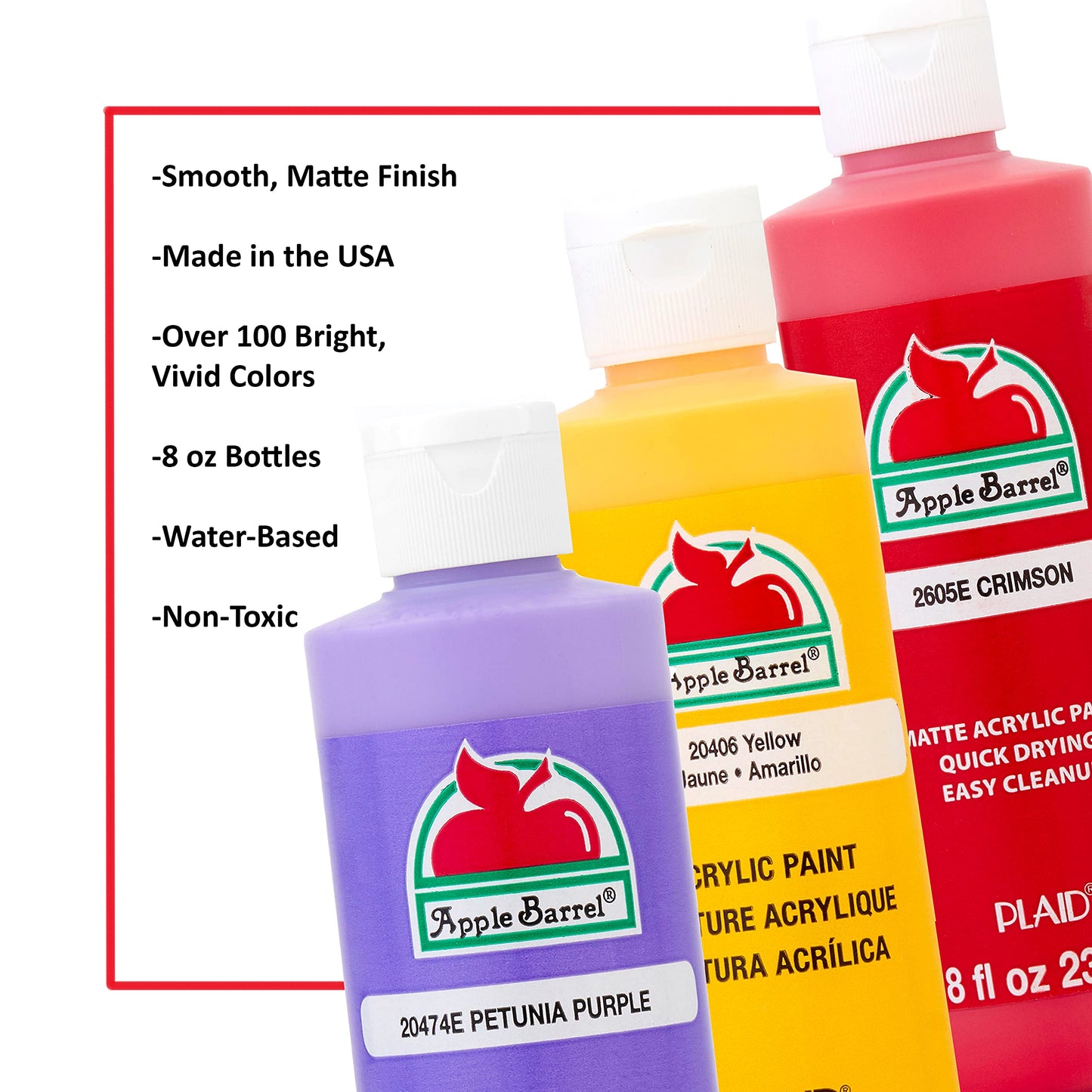 Plaid Apple Barrel Paint 8oz White