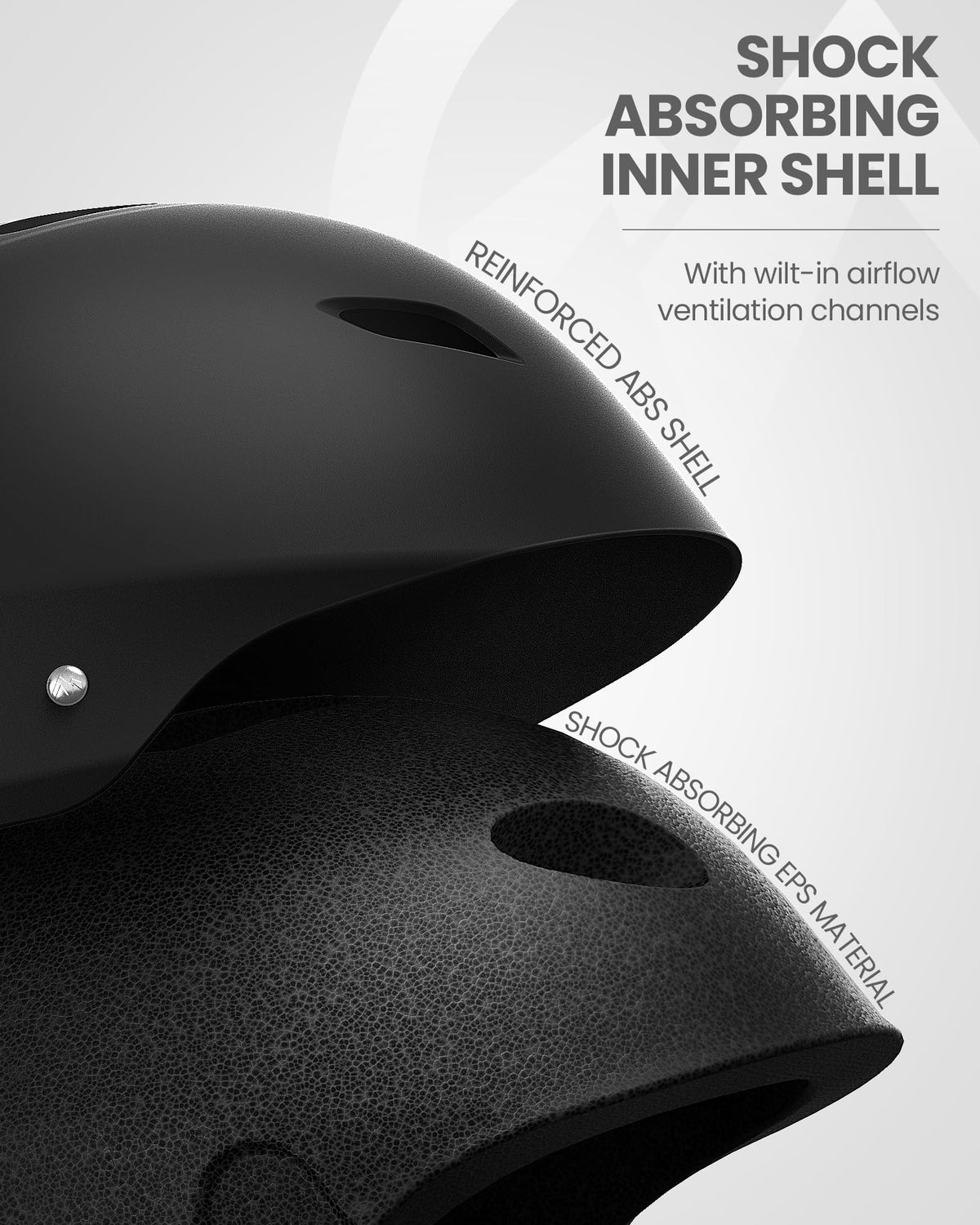 Casco de esquí OutdoorMaster Kelvin - Casco de snowboard para hombres, mujeres y jóvenes (Negro, M)