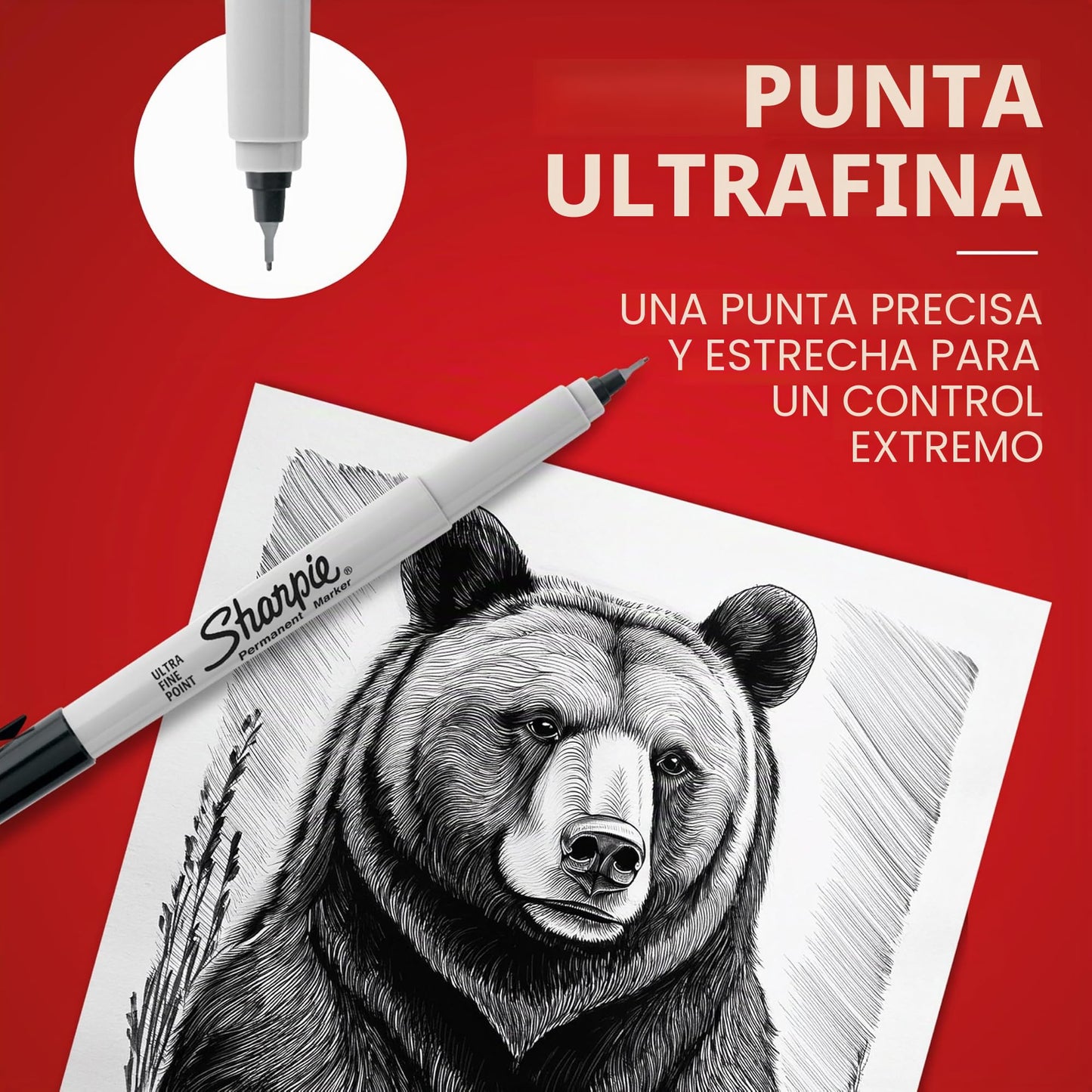 Permanent Marker, Ultra-Fine, Black Ink, Sold as 1 Dozen