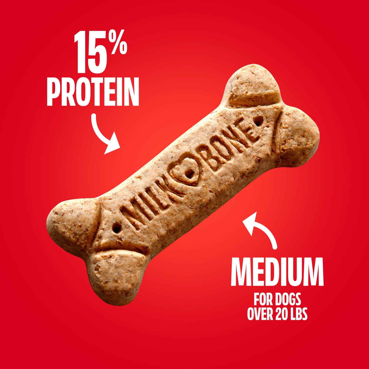 Galletas de Hueso de Leche para Perros de tamaño Mediano, Caja de 10 Libras