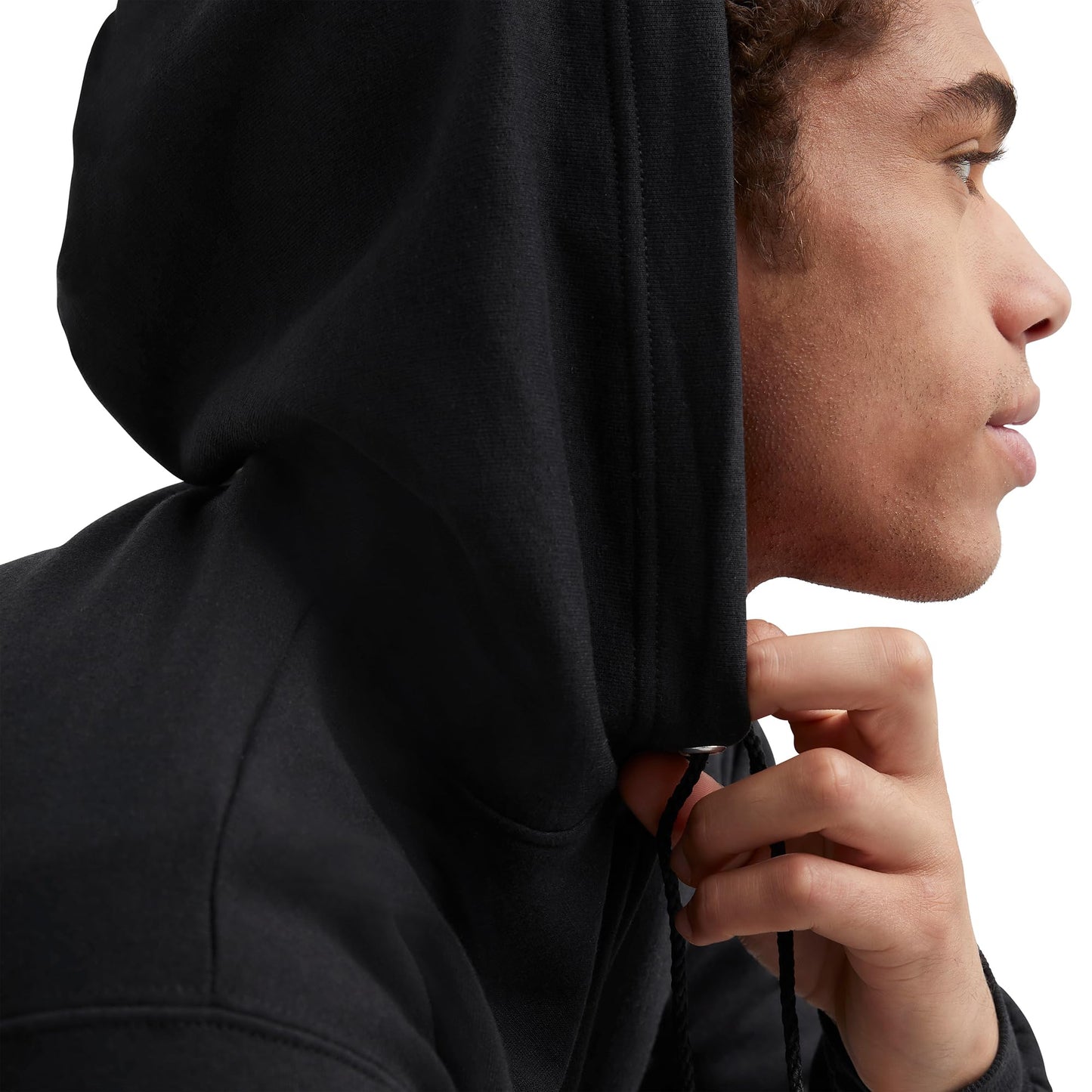 Hanes Sudadera con Capucha para Hombre, Opaca, Negro, L