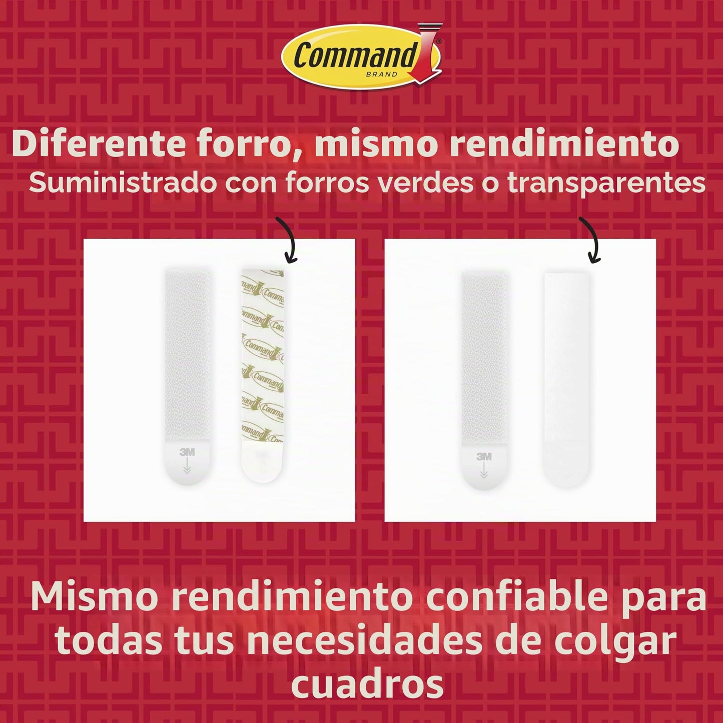 Command 20 libras de tiras para colgar imágenes, 16 pares de tiras blancas Comand resistentes, sin daños