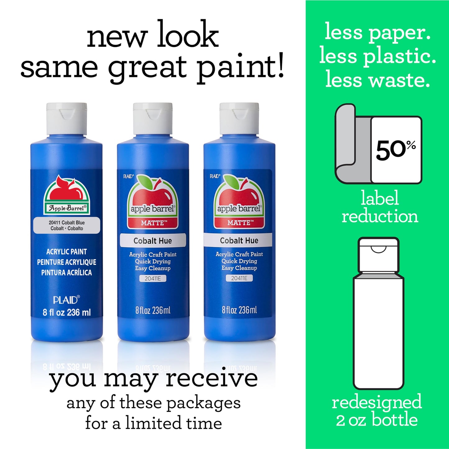 Plaid Apple Barrel Paint 8oz White
