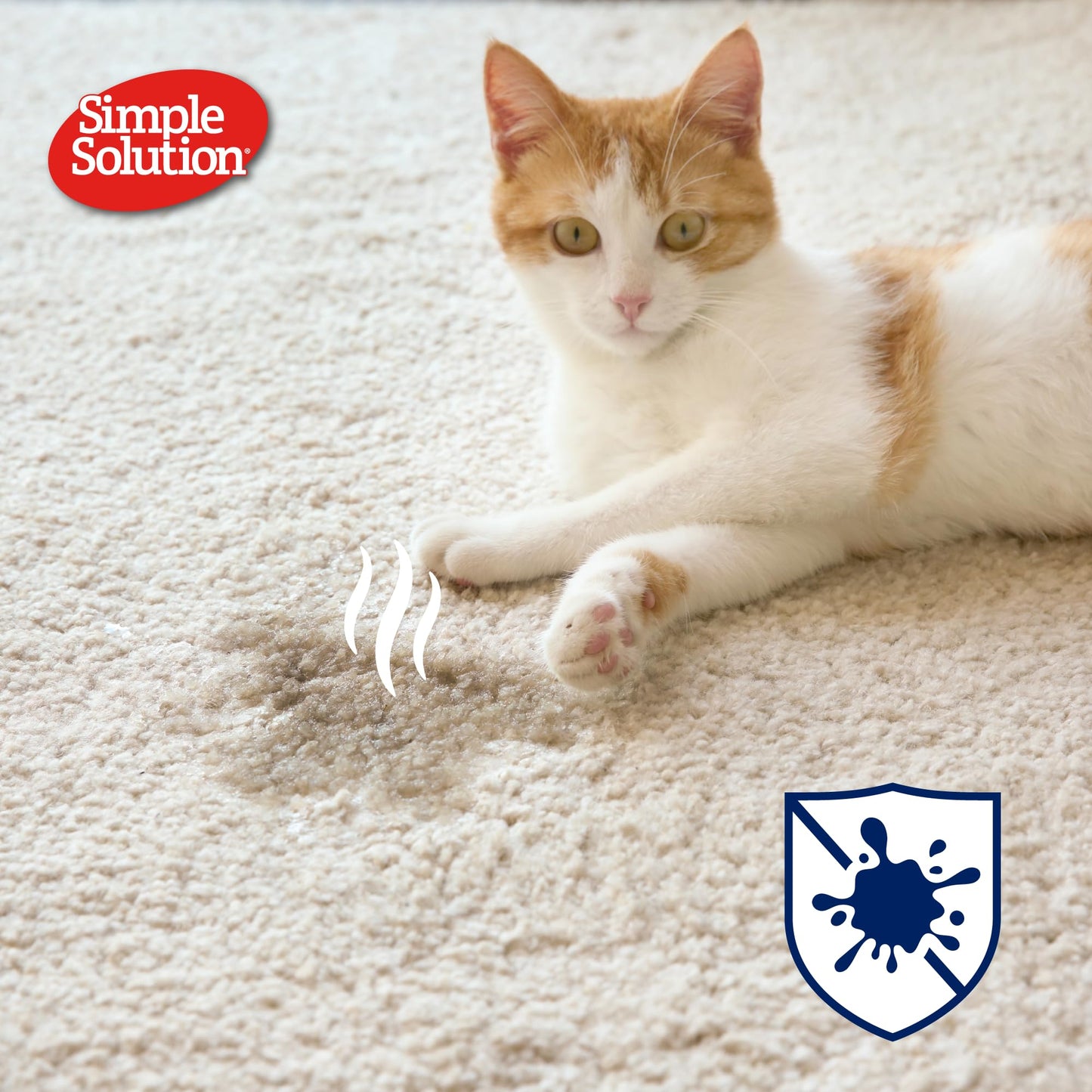 Simple Solution Limpiador Enzimático Destructor, Removedor de Manchas y Olores de Mascotas con Poder de Limpieza Pro-Bacterias, 1 L