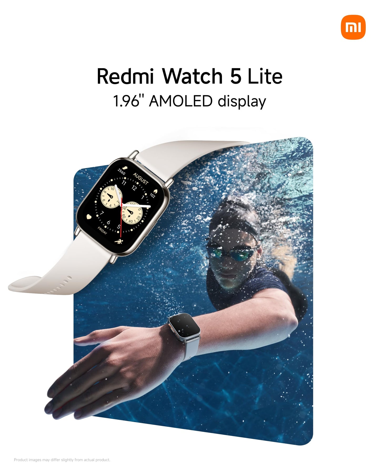 XIAOMI Redmi Watch 5 Lite, Llamadas Bluetooth, Pantalla AMOLED de 1.96 Pulgadas, Monitor de frecuencia cardíaca, 150 Modos Deportivos, hasta 18 días de autonomía, Negro
