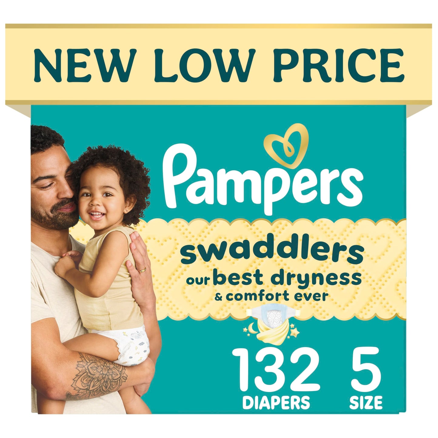 Pampers Swaddlers Diapers Size 2 Giant Pack 132 Count by Pampers