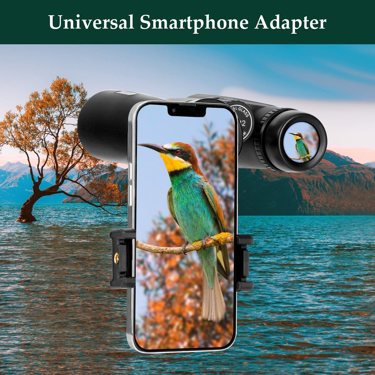 Prismáticos compactos de 12 x 42 Pulgadas para Adultos, prismáticos HD de Alta Potencia para observación de Aves, Caza, conciertos y Deportes