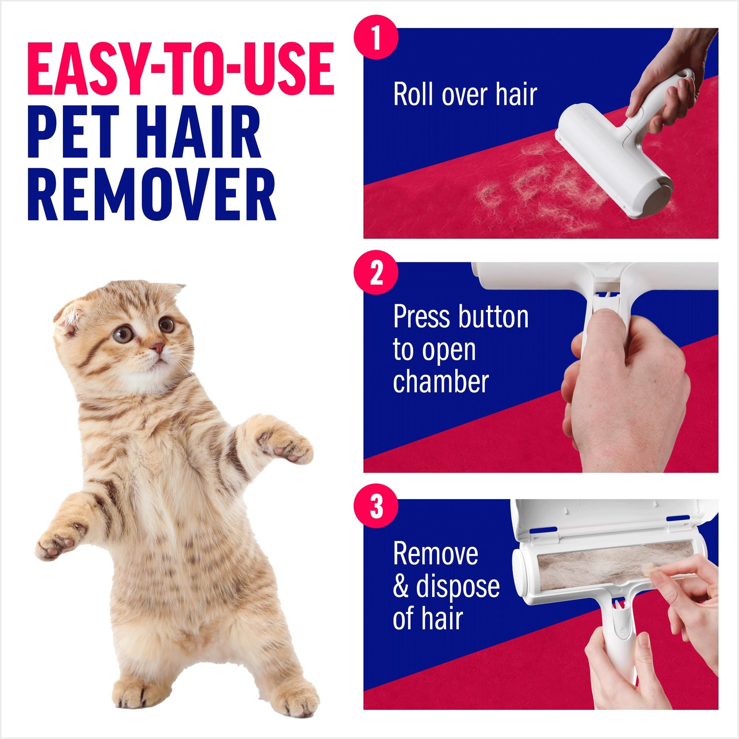 ChomChom Roller removedor de Pelo de Perro, removedor de Pelo de Gato, removedor de Pelo de Mascotas