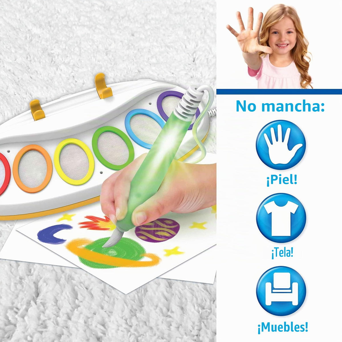 CRAYOLA Color Wonder Magic Light Brush | Pintura sin desorden | Incluye 18 páginas Magic Color Wonder para niños a Partir de 3 años