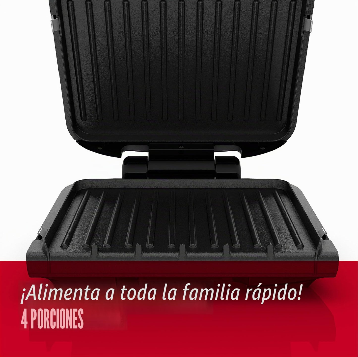 George Foreman GRP1060B 4 Serving Removable Plate Grill, Black by