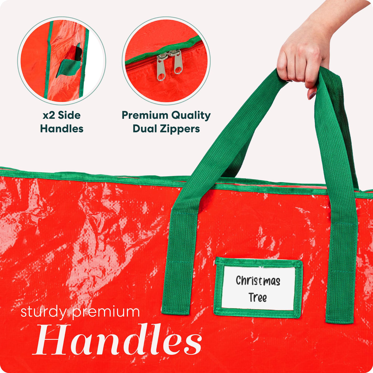 Bolsa para almacenaje de árbol de Navidad artificial, de alta resistencia.
