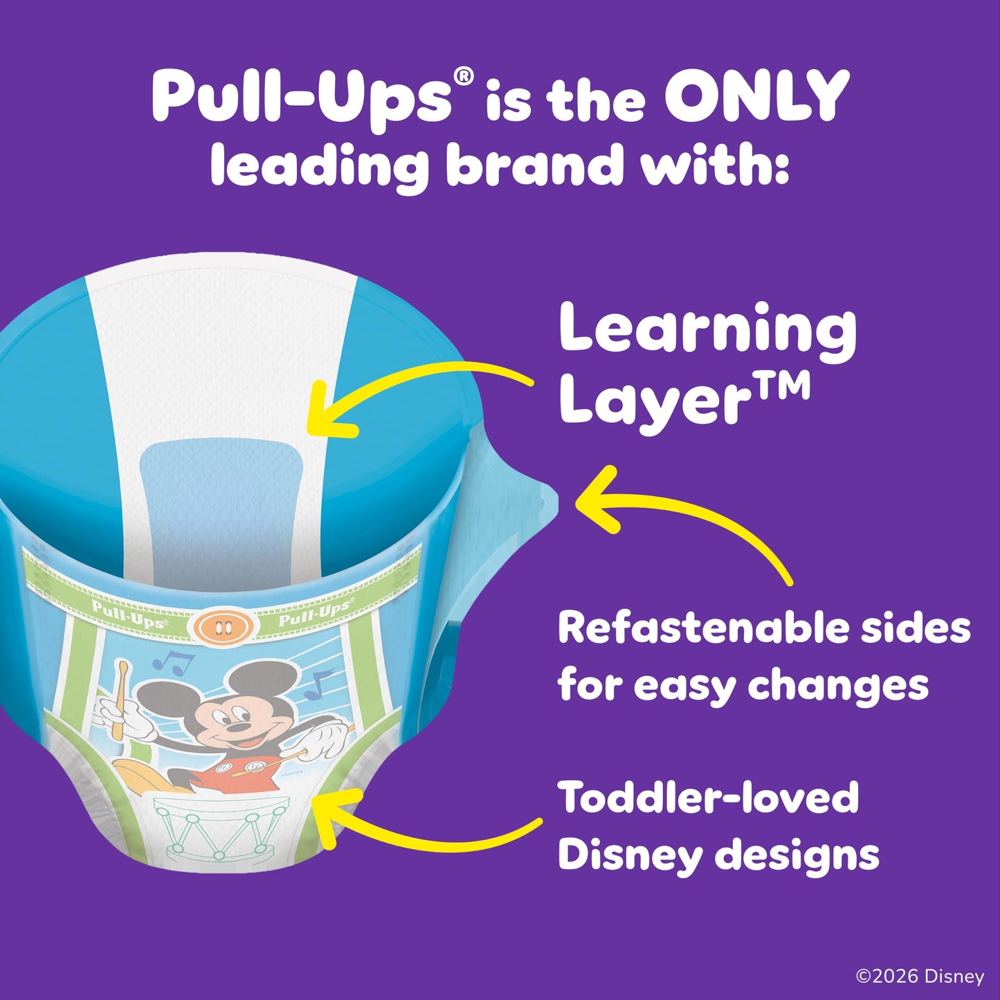 Pull-Ups Learning Designs Pantalones de entrenamiento para niños, 3T-4T, 112 unidades
