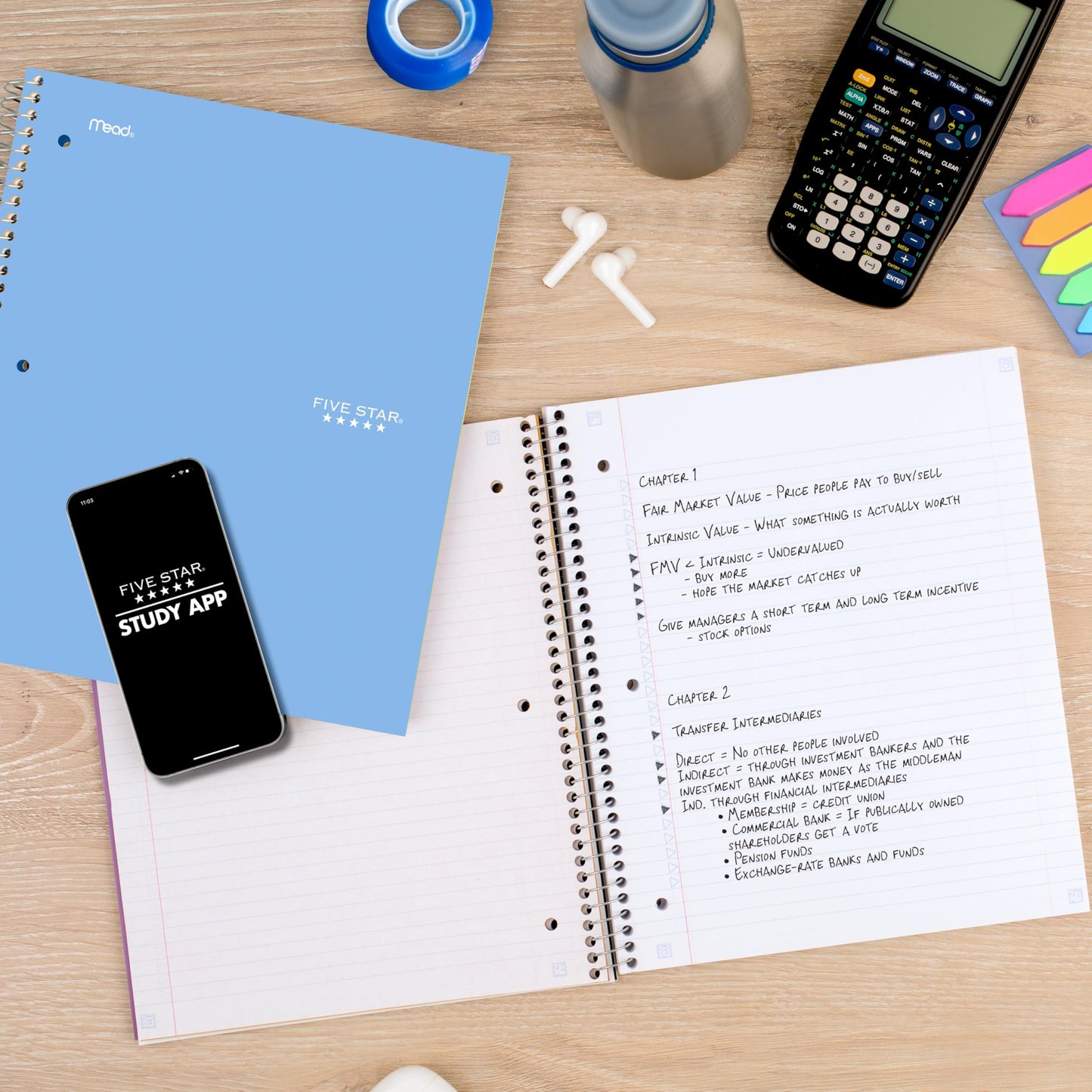 Five Star - Cuaderno de rayas en espiral K-12