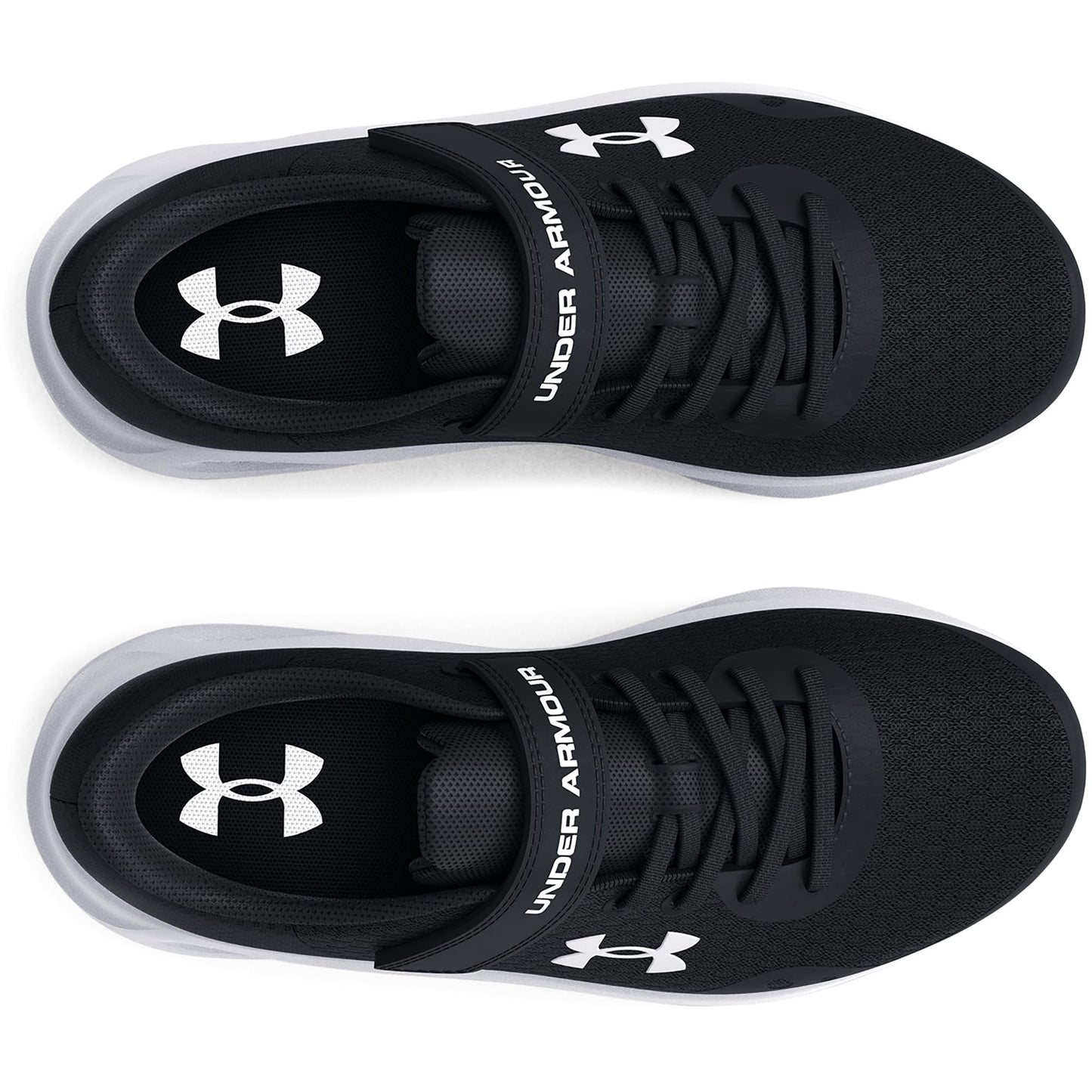Under Armour UA BPS Pursuit 3 AC Deportivas para niño, zapatillas de deporte ligeras y transpirables, color negro/negro/blanco