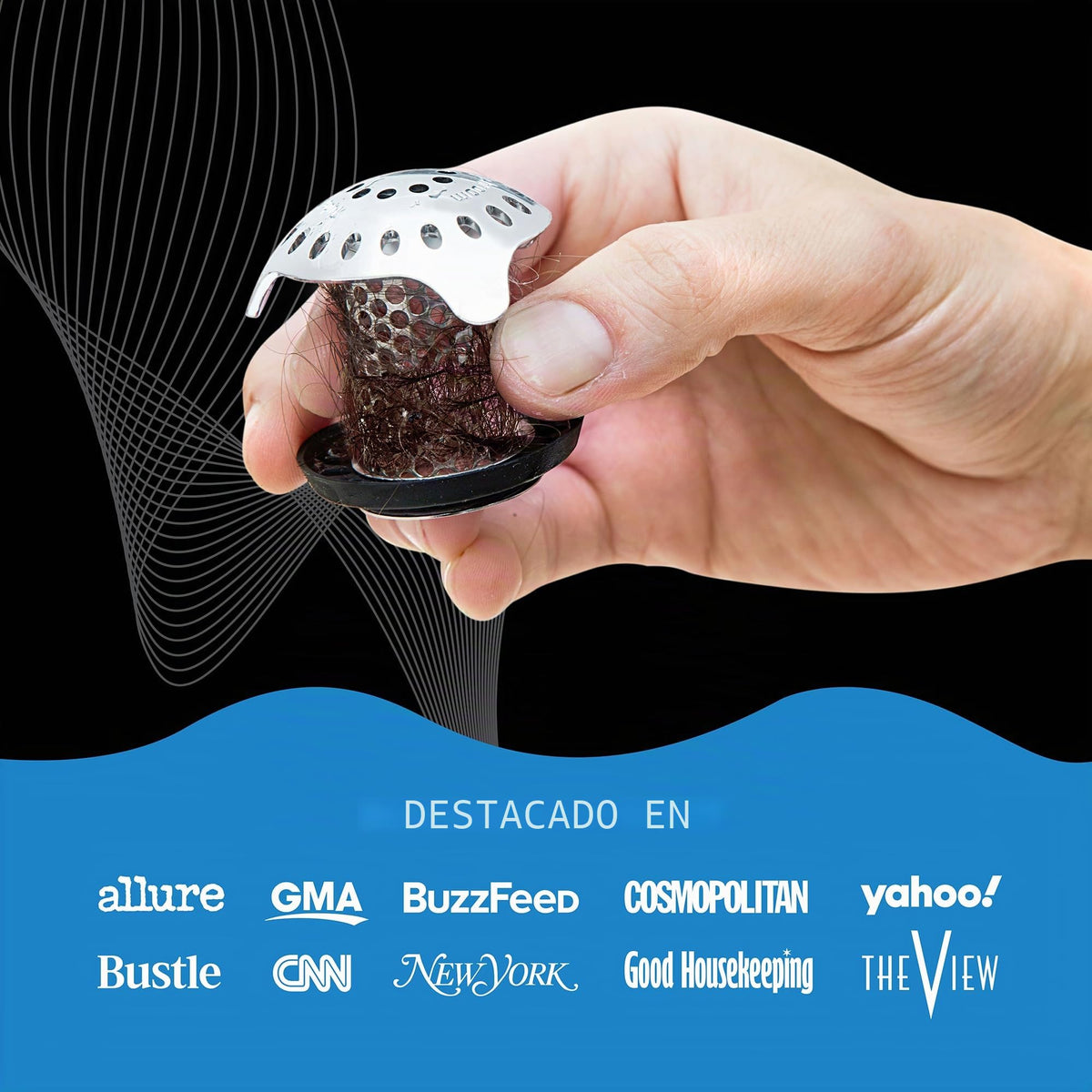 Filtro recogepelos TubShroom Ultra para desagüe de bañera