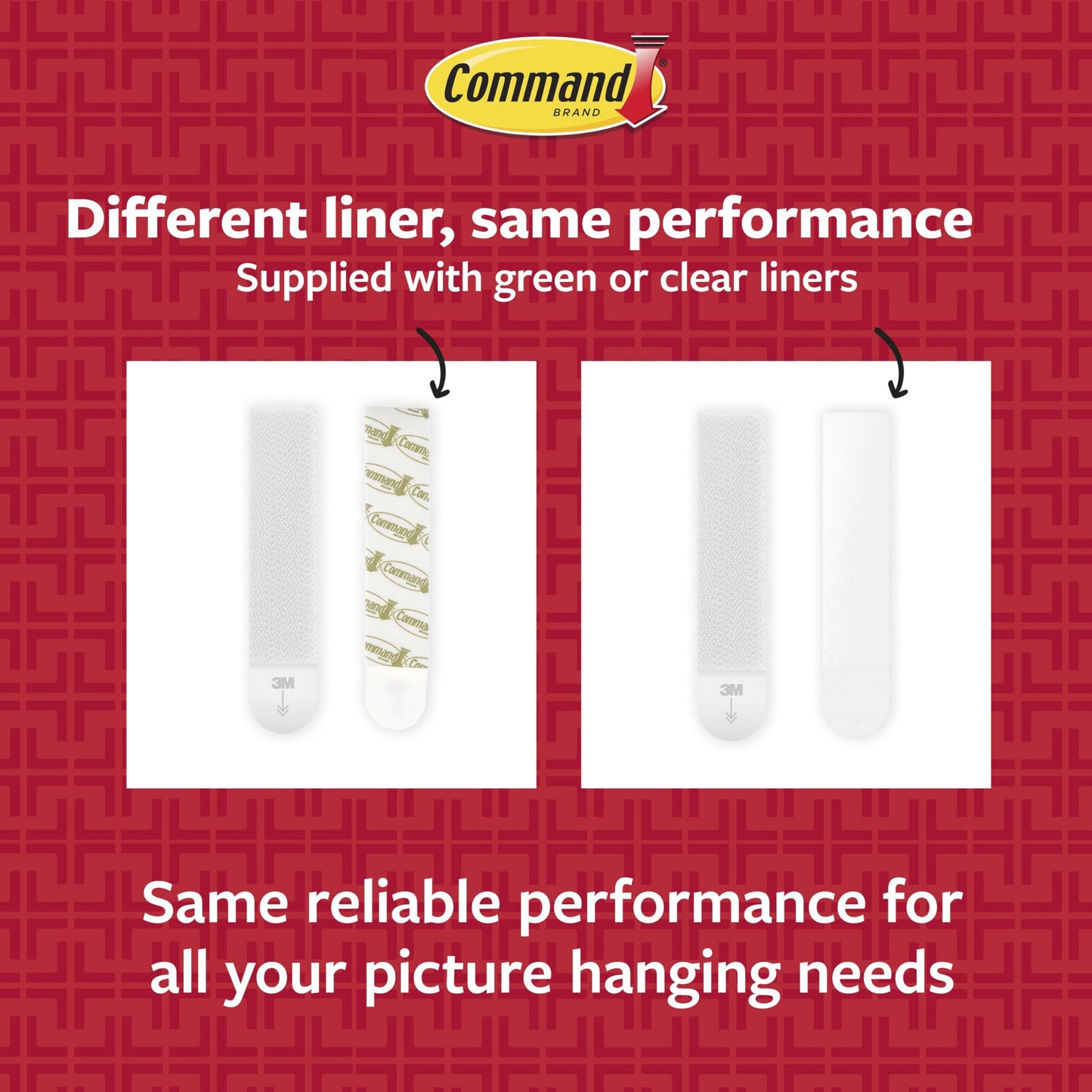 Command Picture Hanging Strips, Large, White, 14-Pairs