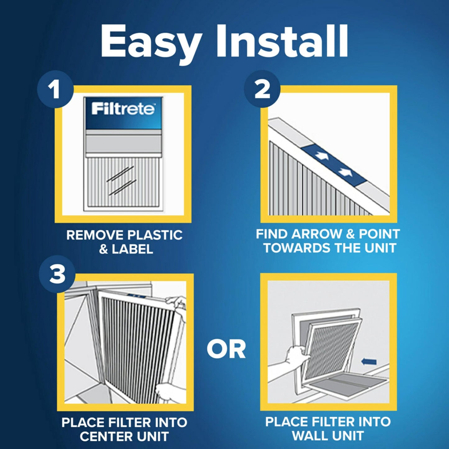 Filtrete Filtro de aire para caldera de aire acondicionado, MERV 5, MPR 300, captura partículas no deseadas, filtro electrostático plisado de 3 meses de 1 pulgada, paquete de 6 unidades (tamaño real