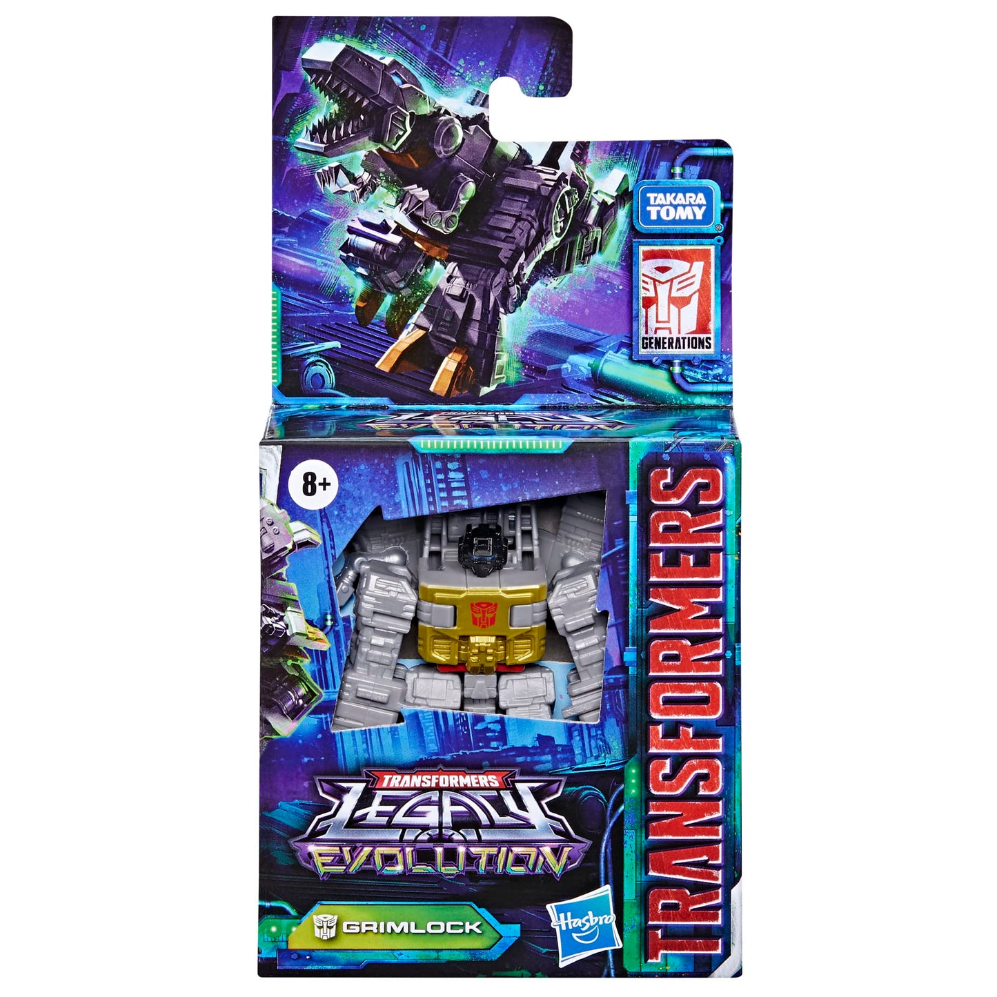 Transformers Juguetes Legacy Evolution Core Grimlock Juguete, 3.5 Pulgadas, Figura de acción para niños y niñas a Partir de 8 años(F7173)