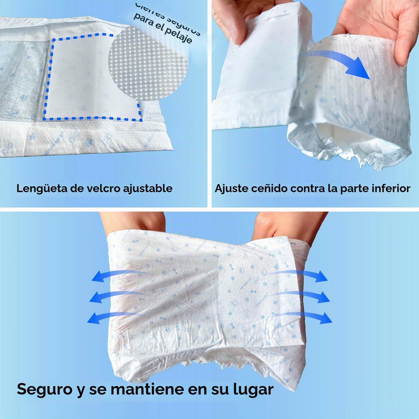 All-Absorb Envoltura para perro macho A26, 50 unidades, pequeña